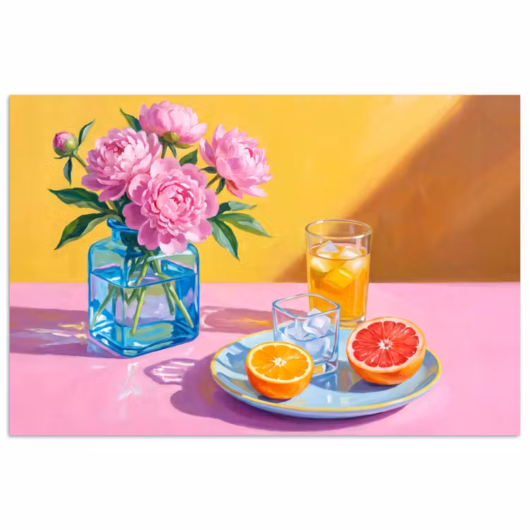 Affiche - Fleurs - Rose - Moderne — 1