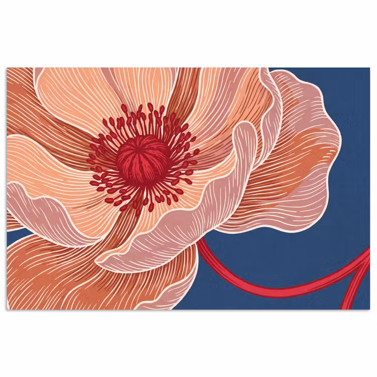 Affiche - Fleurs - Moderne - Abstrait — 1