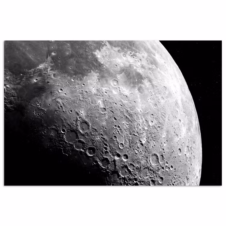 Affiche - Lune - Cratères - Espace — 1