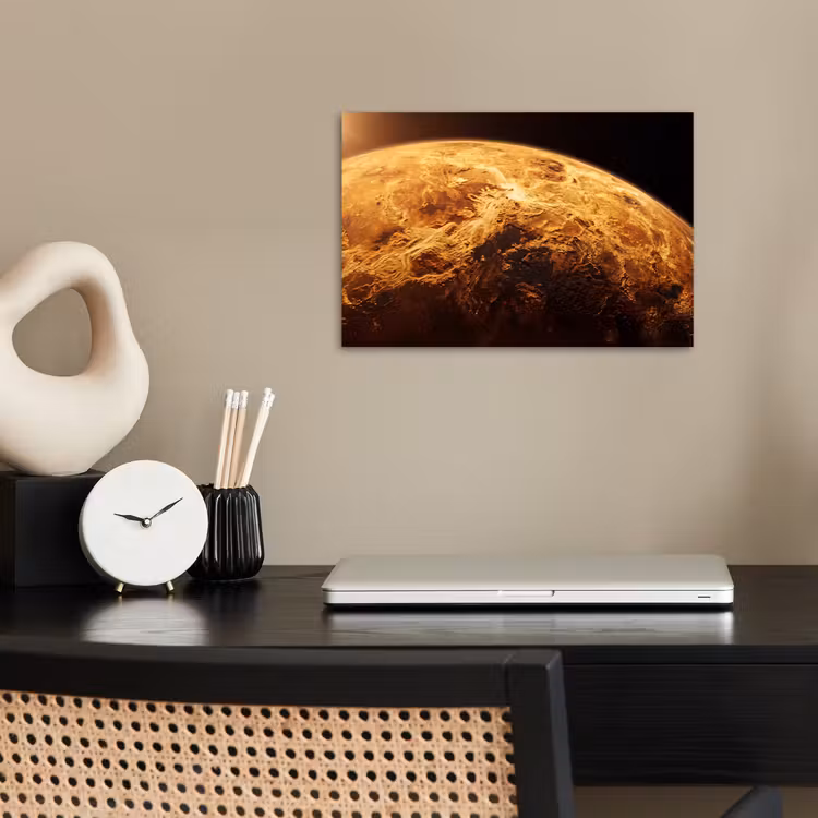 Affiche - Planète - Espace - Orange — 2