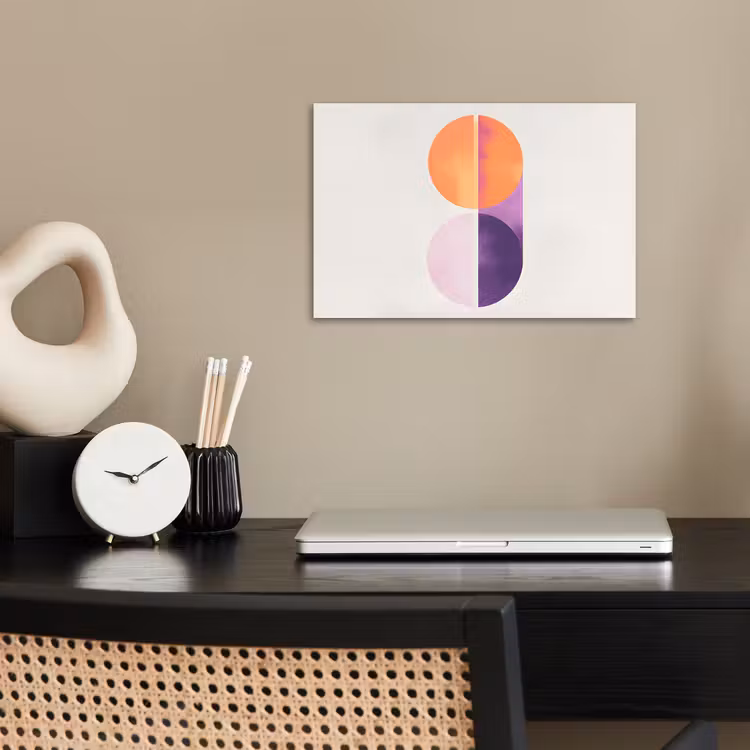 Affiche - Cercles - Abstrait - Violet — 2