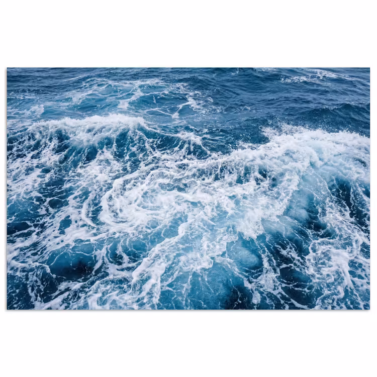 Affiche - Vagues - Océan - Bleu — 1