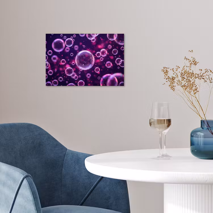 Affiche - Violet - Bulles - Mousse — 4