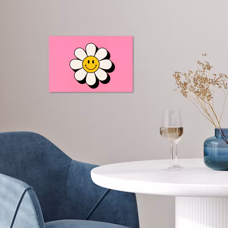 Affiche - Smiley - Fleur - Rose — 4
