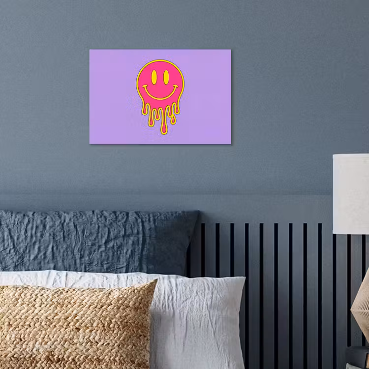 Affiche - Smiley - Drip - Neon — 3