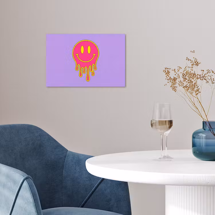 Affiche - Smiley - Drip - Neon — 4