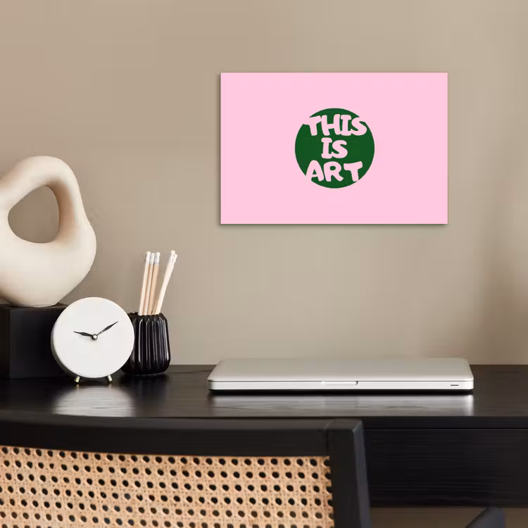Affiche - This is art - Texte - Cercle - Vert — 2