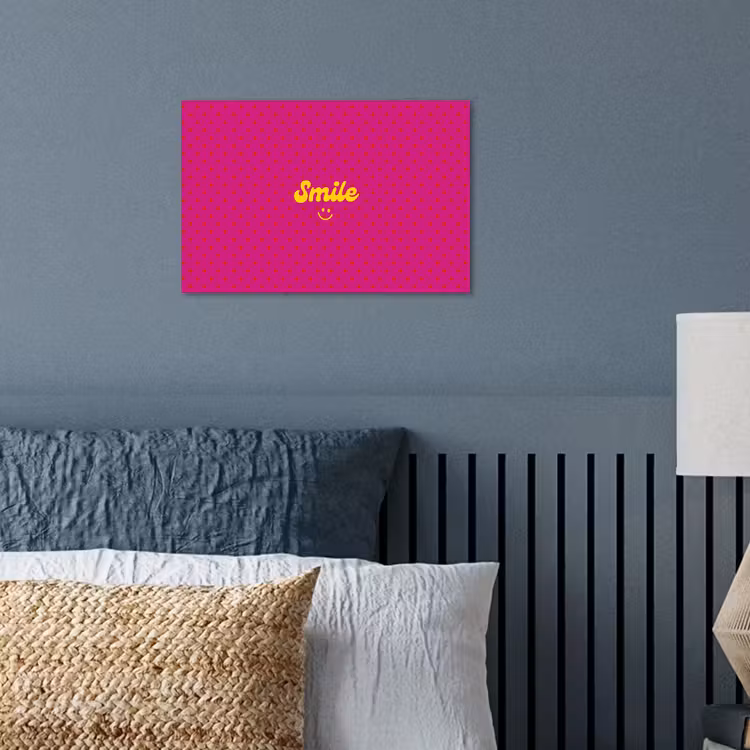 Affiche - Sourire - Points - Rose — 3