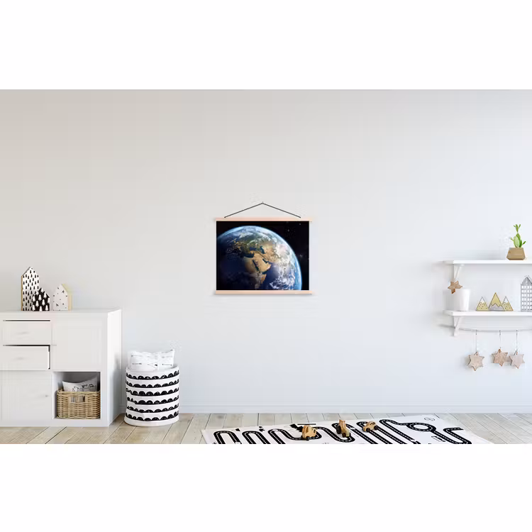 Affiche scolaire - Terre - Espace - Bleu - Vert — 3
