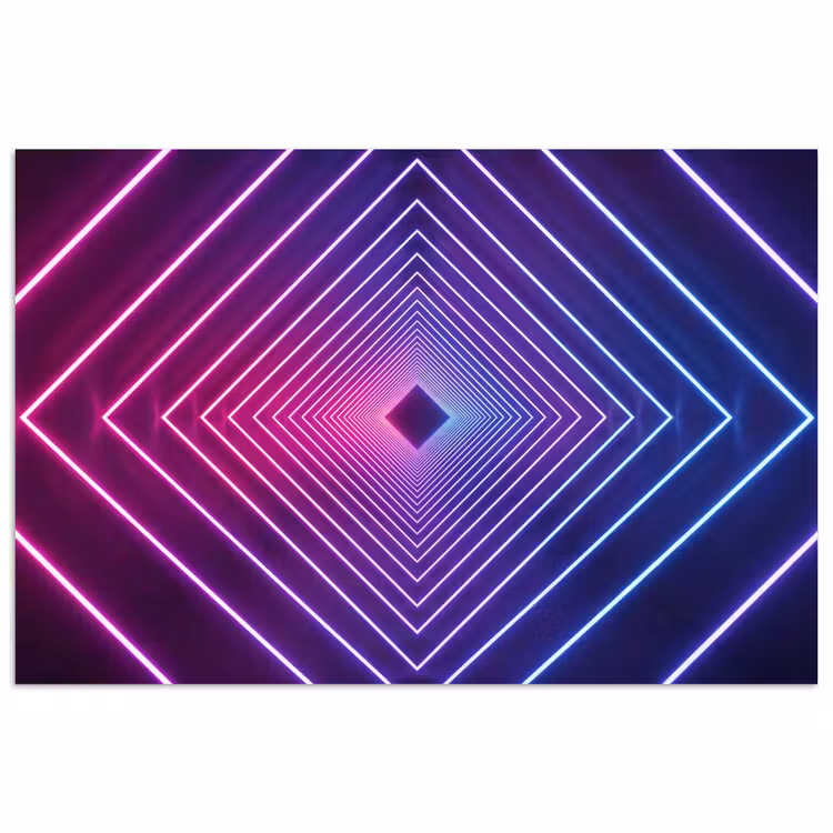 Affiche - Trois dimensions - Tunnel - Espace — 1
