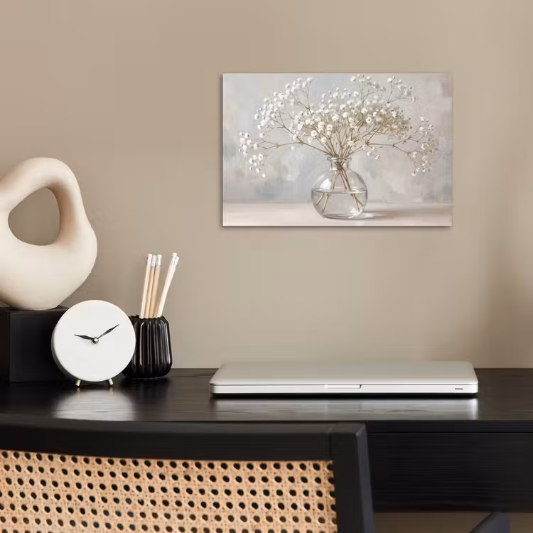 Affiche - Vase - Plasterwort - Blanc — 2