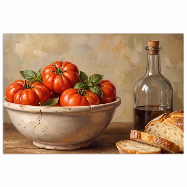 Affiche - Tomates - Salade - Repas — 1