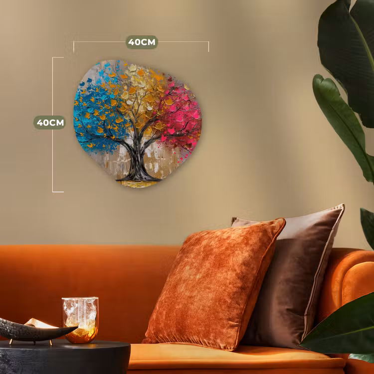 Forme organique - Forex - Arbre - Coloré - Gris - Moderne — 4