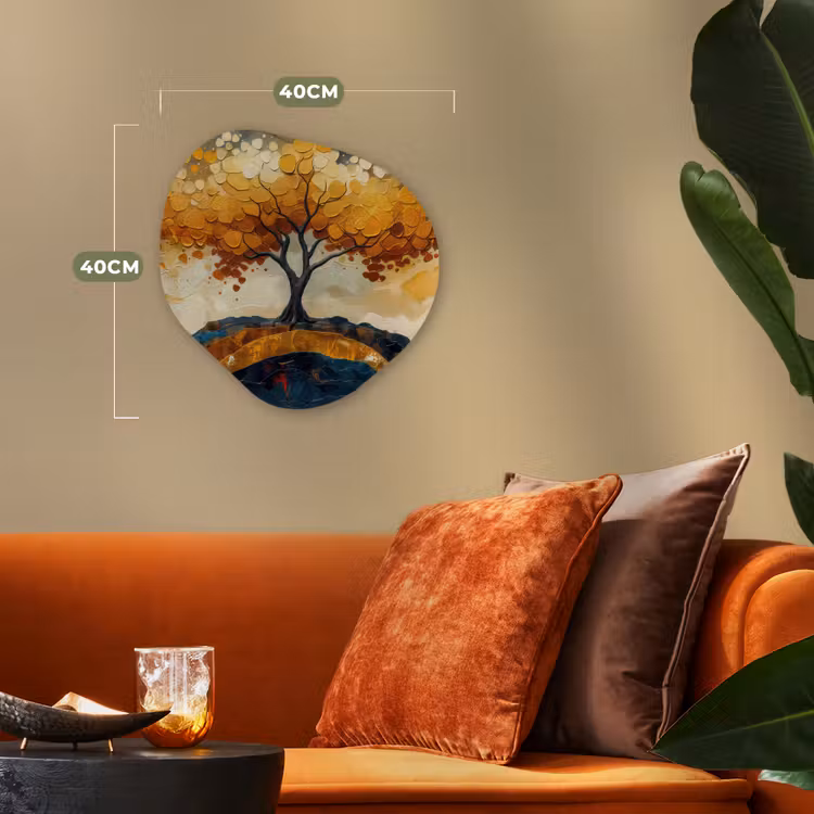 Forme organique - Forex - Arbre - Nature - Or - Moderne — 4