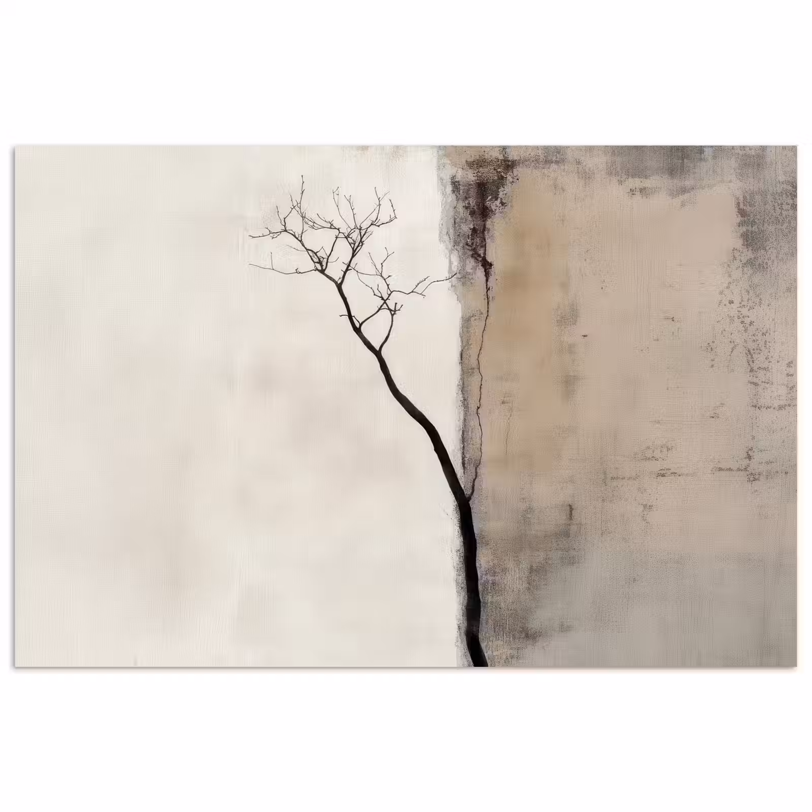 Affiche - Wabi sabi - Plante - Beige — 1