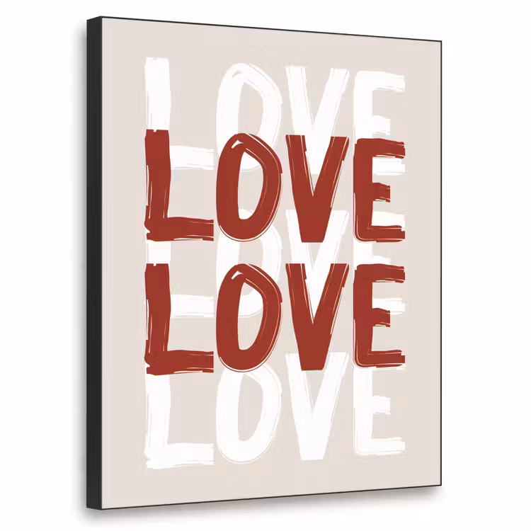 Art Frame - Amour - Rouge - Texte — 1