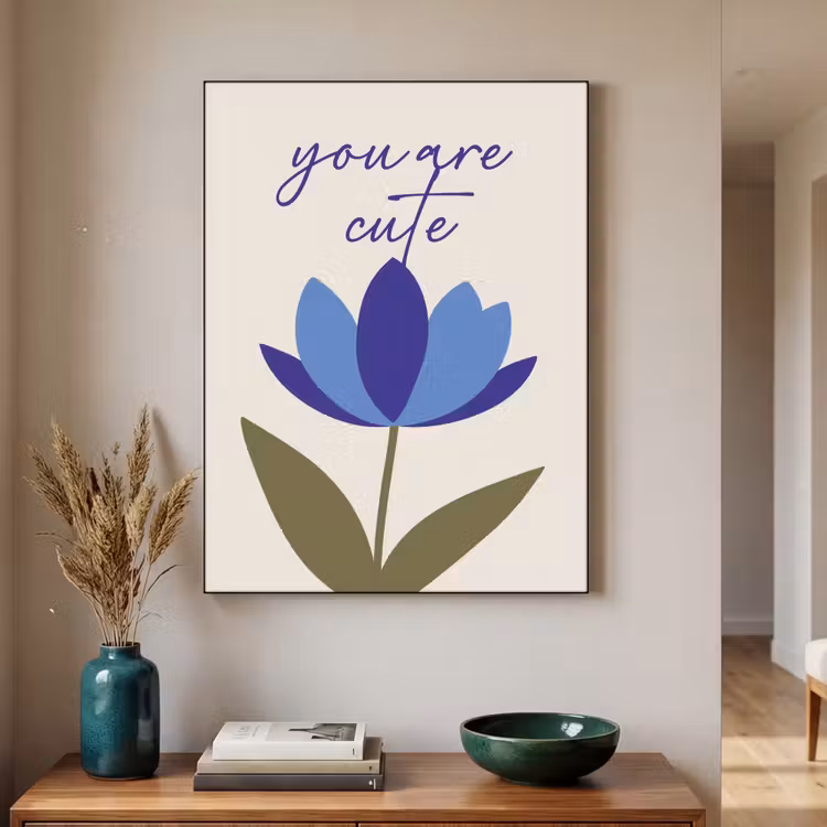 Art Frame - Bleuet - Valentin - Fleur - Bleu — 2