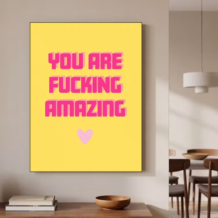 Art Frame - Jaune - Valentin - Texte — 3