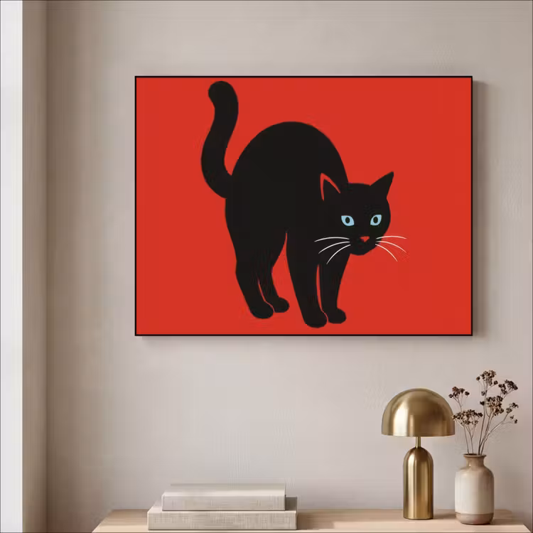 Art Frame - Chat - Noir - Queue — 3