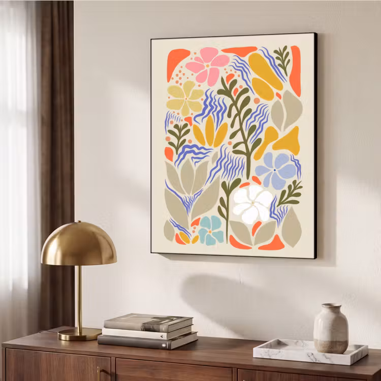Art Frame - Abstrait - Fleurs - Feuilles — 4