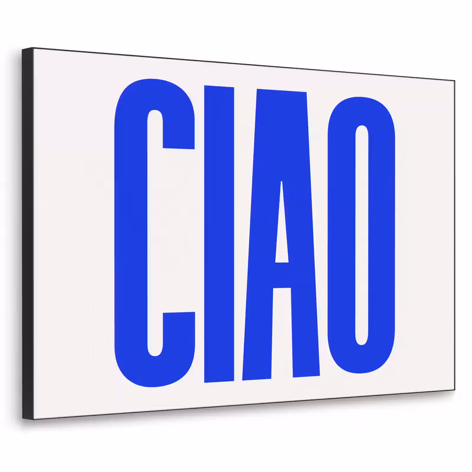 Art Frame - Ciao - Lettres capitales - Bleu - Minimaliste — 1