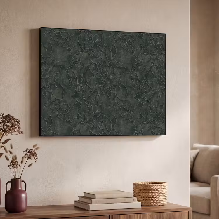Art Frame - Fleurs - Lignes - Vert — 4