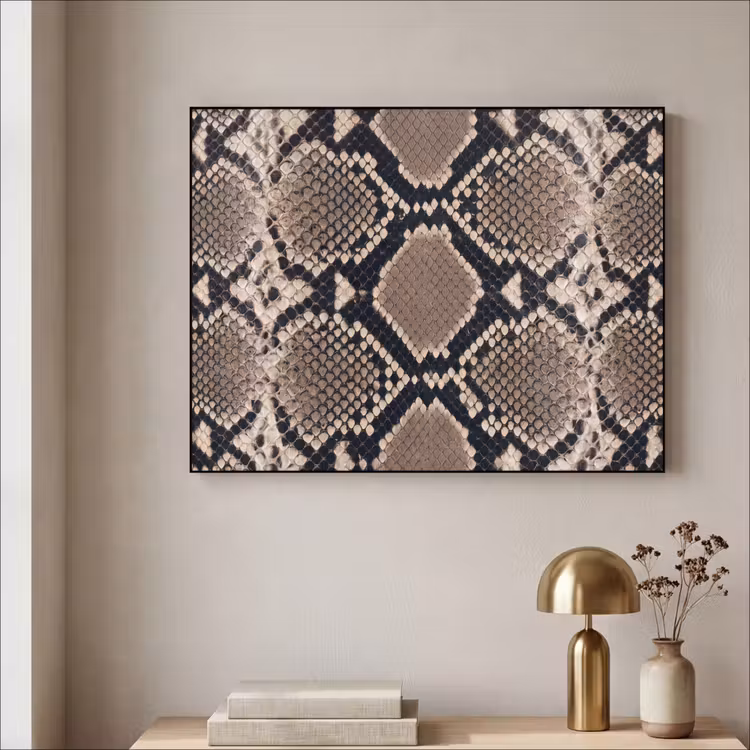 Art Frame - Imprimé serpent - Python - Marron — 3