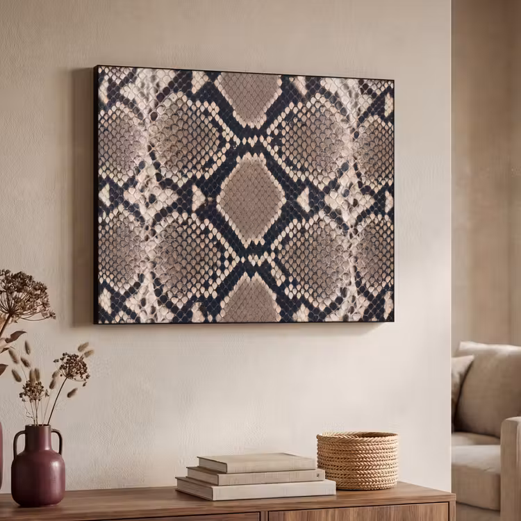 Art Frame - Imprimé serpent - Python - Marron — 4