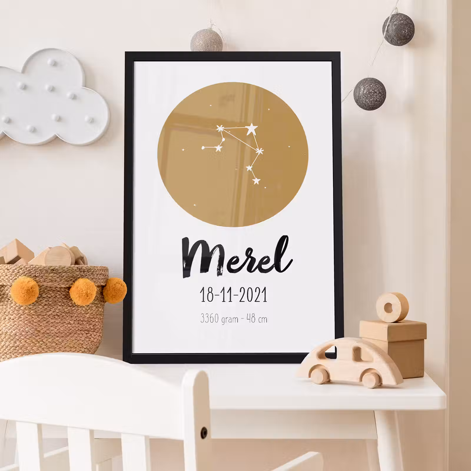 Affiche naissance constellation — 1