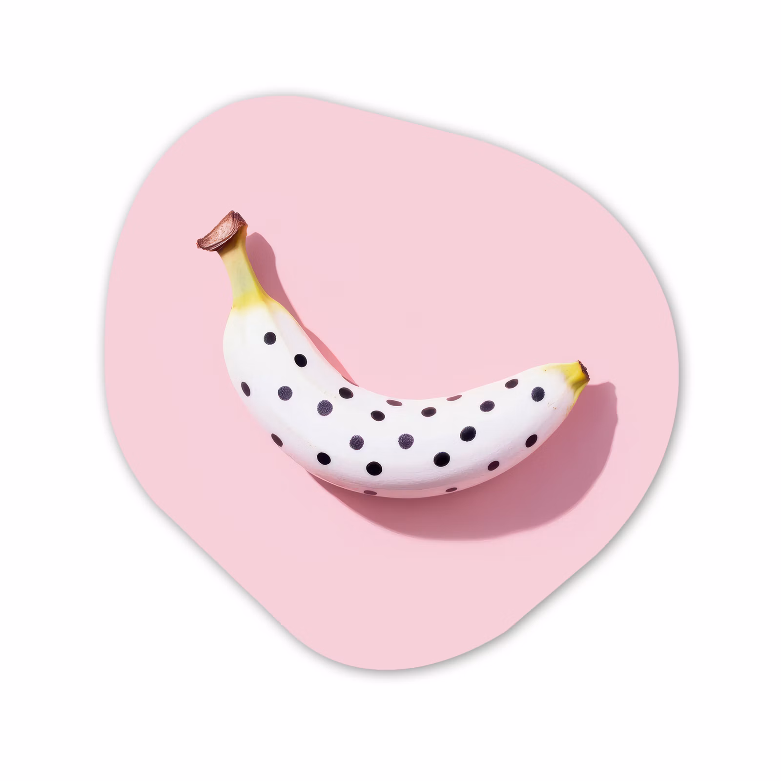 Forme organique - Forex - Banane - Points - rose — 1