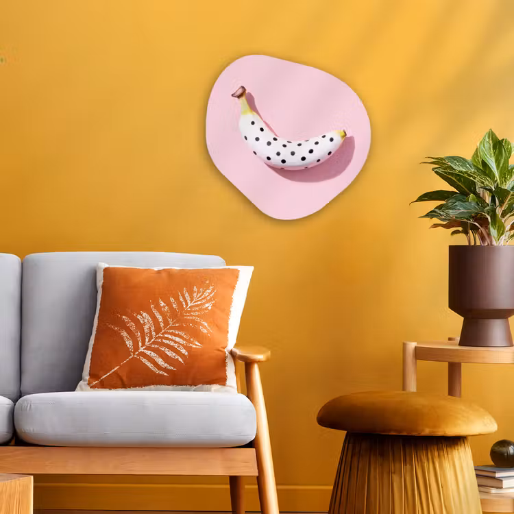 Forme organique - Forex - Banane - Points - rose — 3