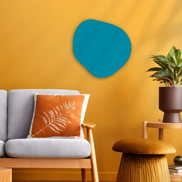 Forme organique - Forex - Bleu - Couleur unie — 3