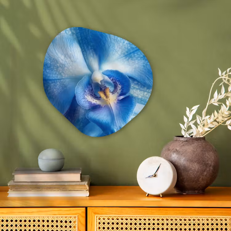 Forme organique - Forex - Bleu - Orchidée - Élégante — 2