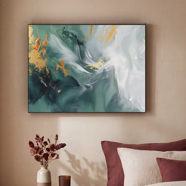 Art Frame - Vert - Moderne - Marbre - Abstrait — 2