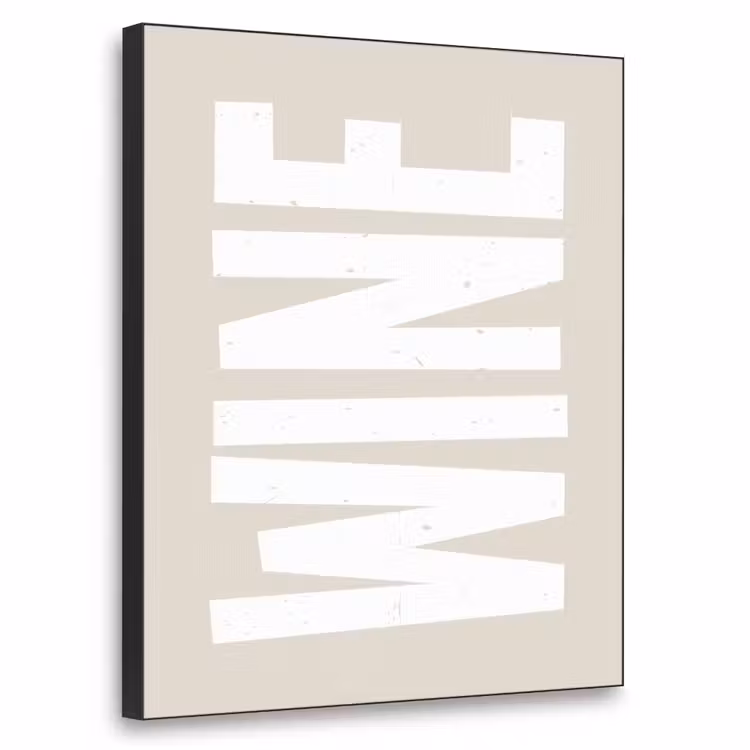 Art Frame - Vin - Japandi - Millésime - Blanc — 1