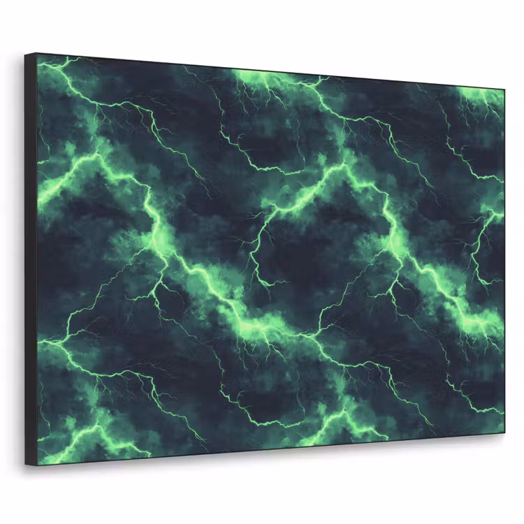 Art Frame - Vert - Eclair - Tempête — 1