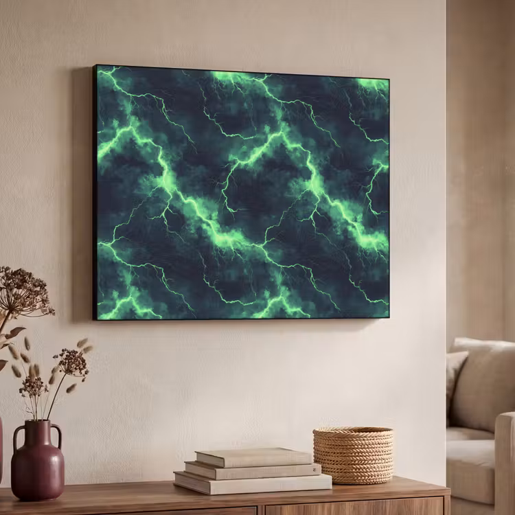 Art Frame - Vert - Eclair - Tempête — 4