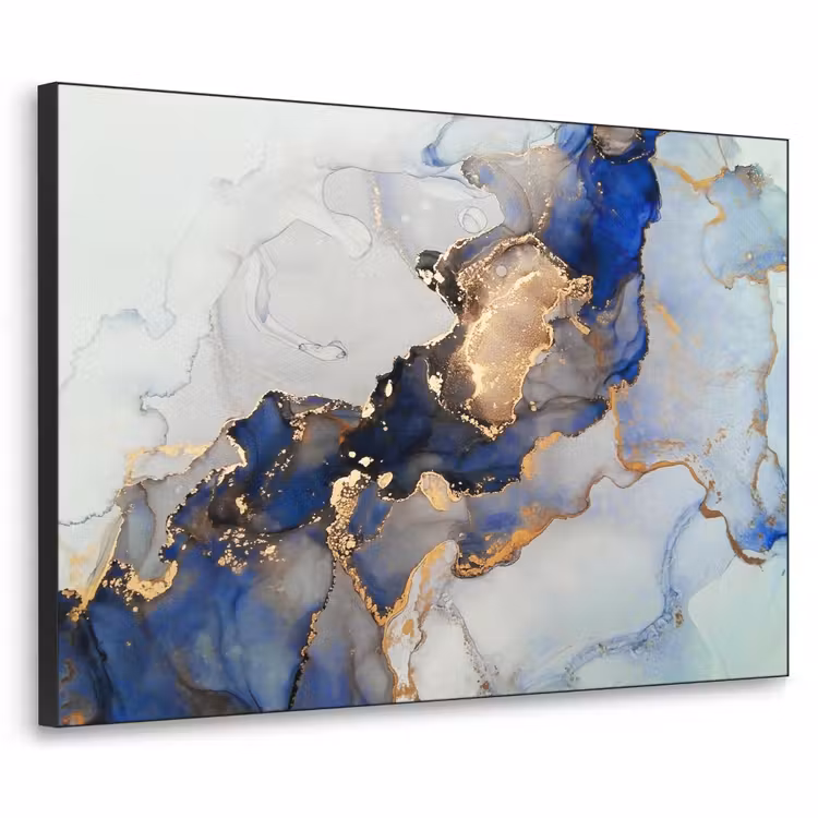 Art Frame - Marbre - Bleu - Or — 1