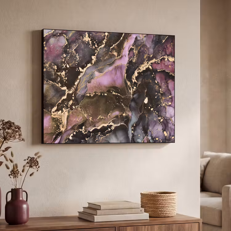 Art Frame - Marbre - Or - Pierre - Abstrait — 4