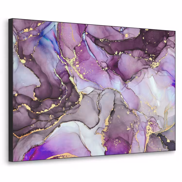 Art Frame - Marbre - Rose - Violet - Or — 1