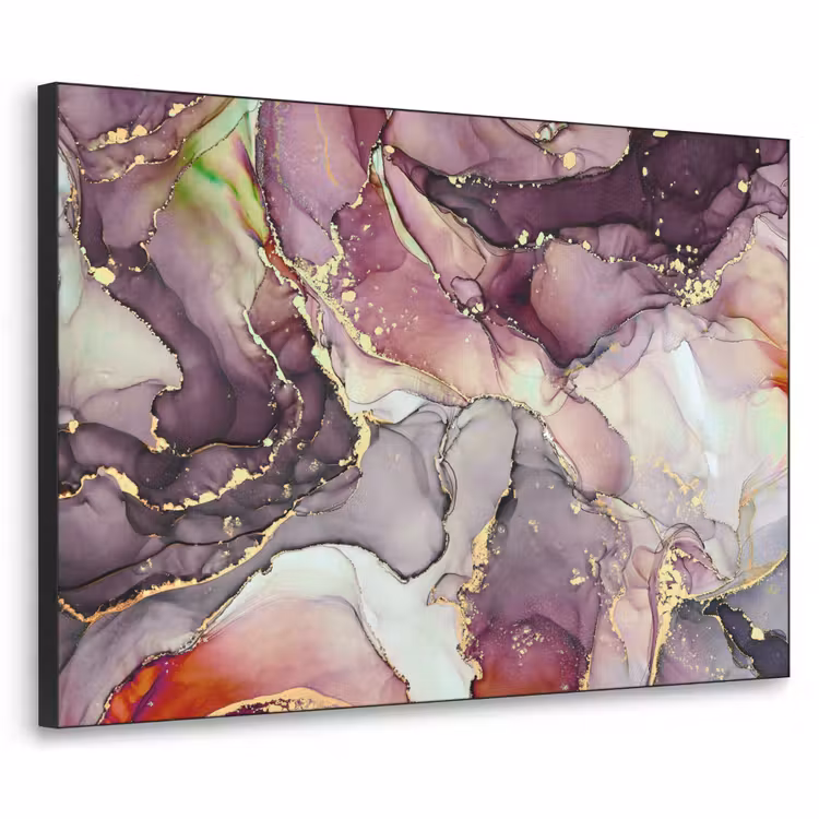 Art Frame - Marbre - Rouge - Violet - Or — 1