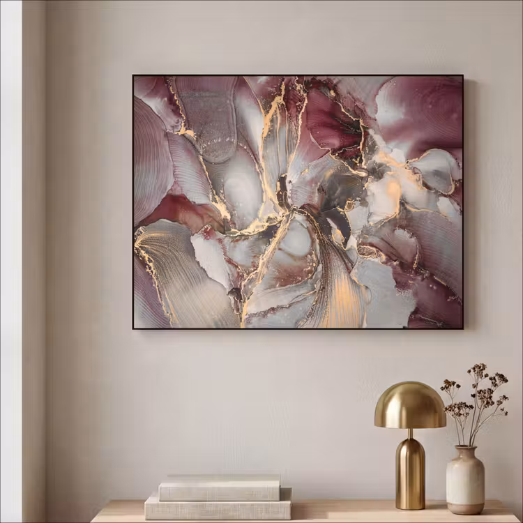 Art Frame - Or - Marbre - Violet — 3