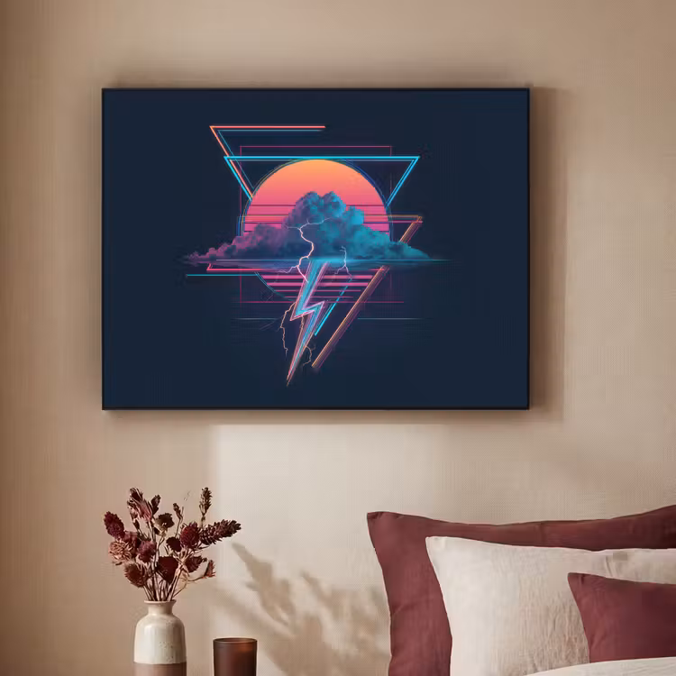 Art Frame - Nuage - Éclair - Triangles - Lignes — 2