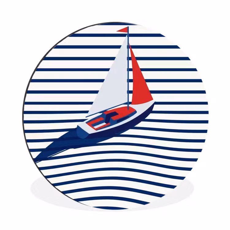 Bateau - Eau - Abstrait - Bleu — 1