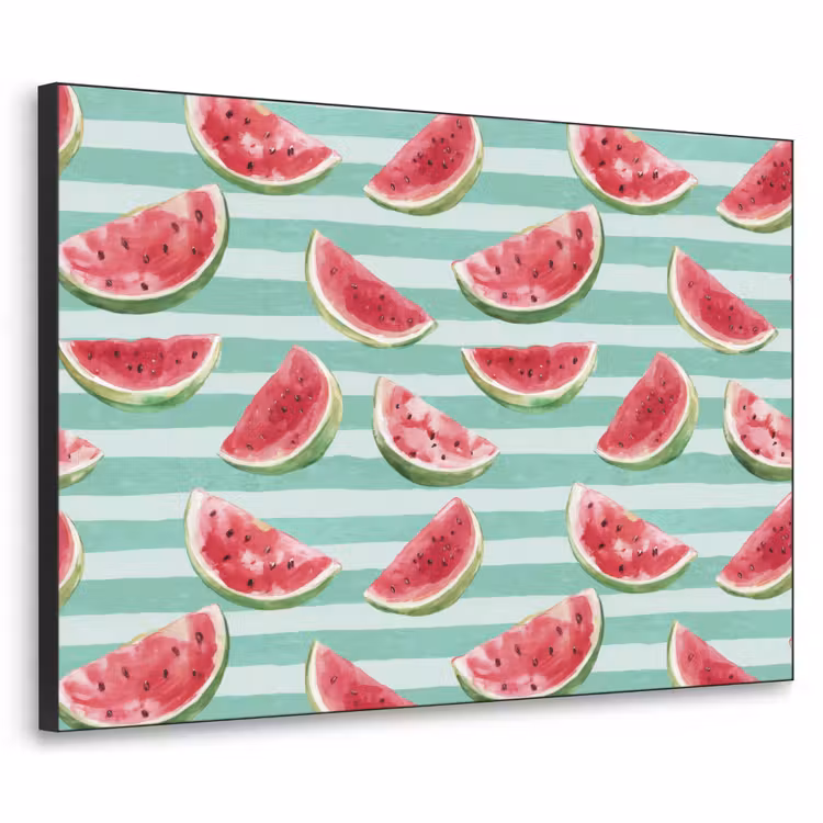 Art Frame - Pastèque - Rayures - Vert — 1