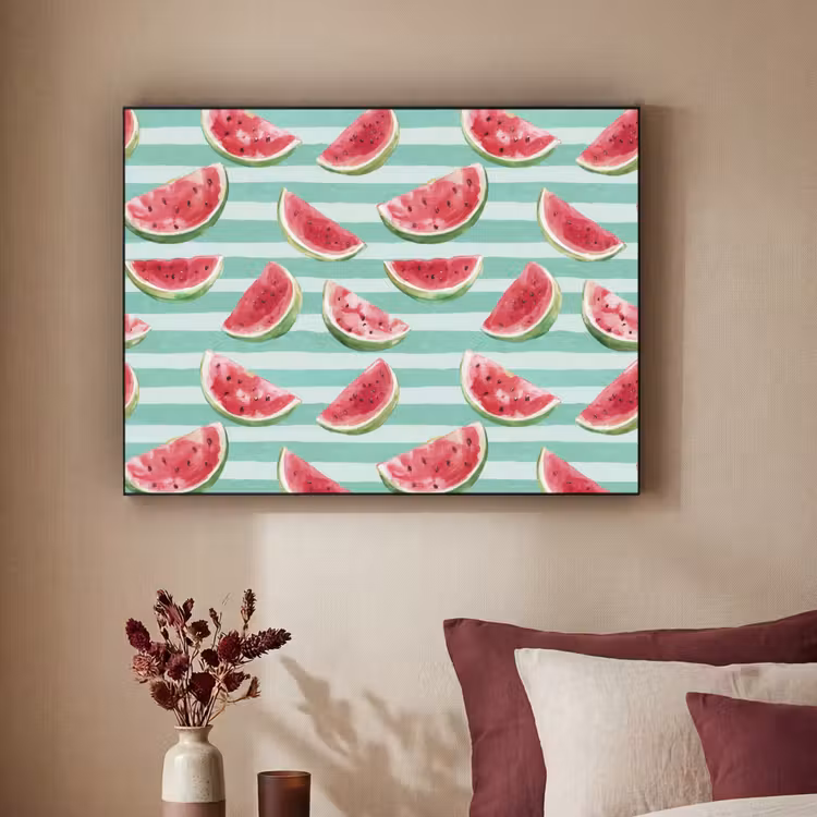 Art Frame - Pastèque - Rayures - Vert — 2