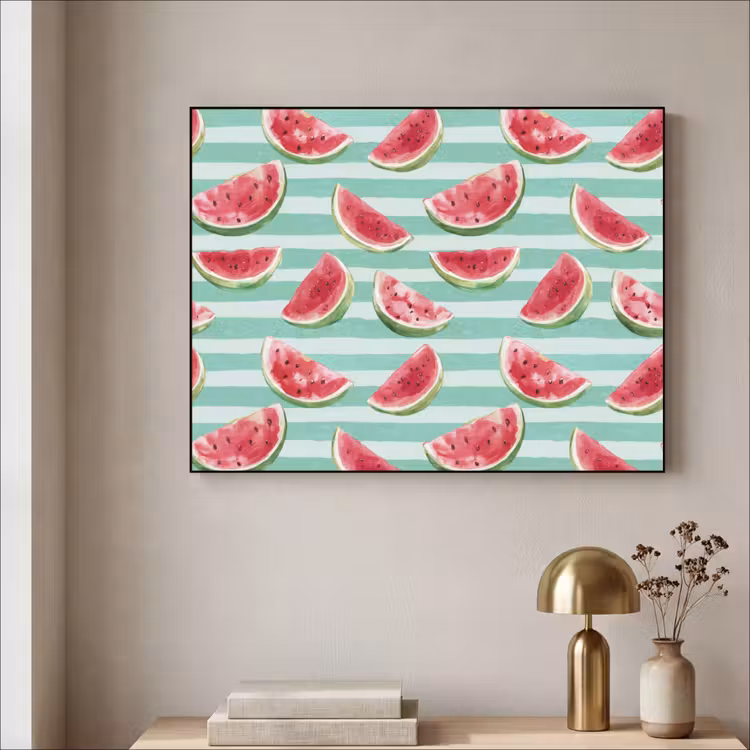 Art Frame - Pastèque - Rayures - Vert — 3