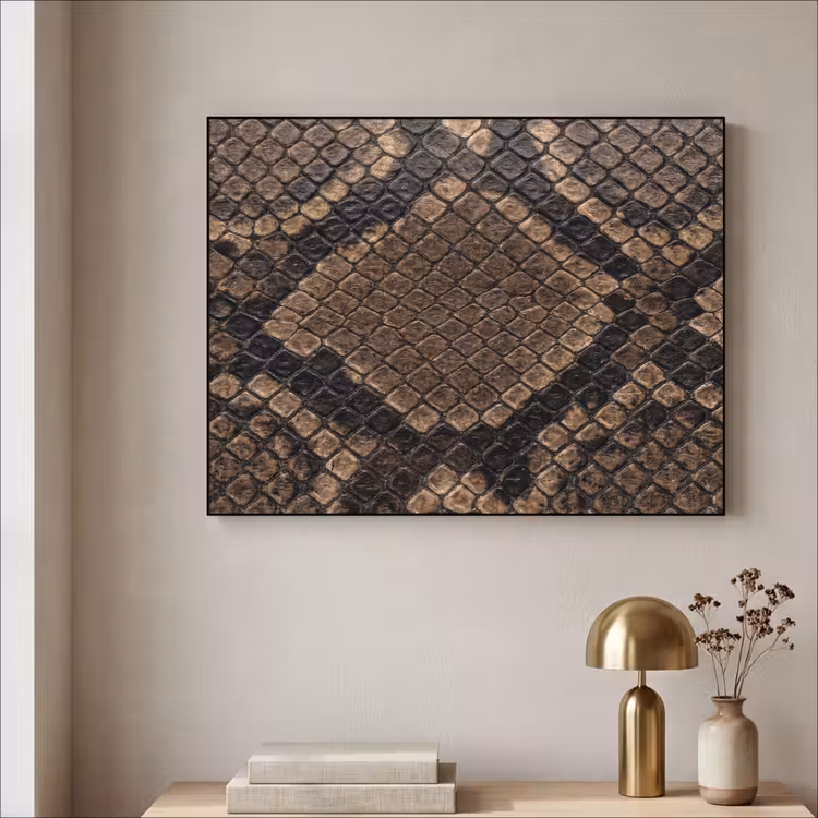 Art Frame - Python - Écailles - Bronze — 3