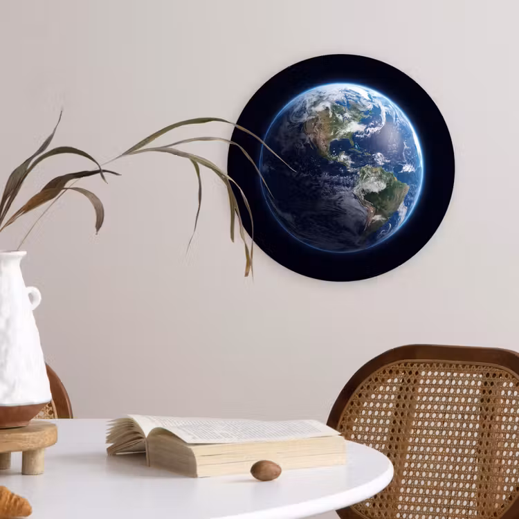 Cercle mural - Plexiglas - Terre - Espace - Cosmos — 4