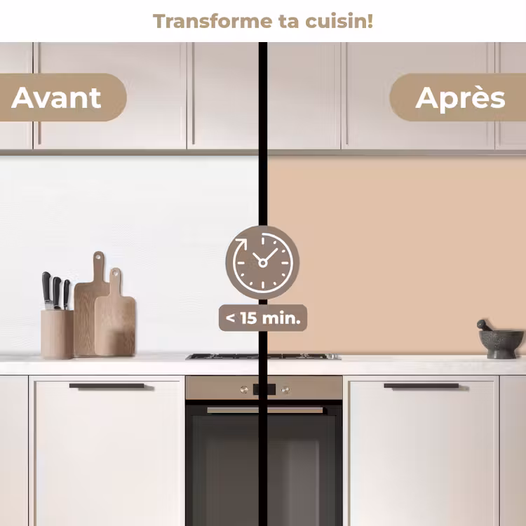 Crédence cuisine - Éclat de sable doux — 2